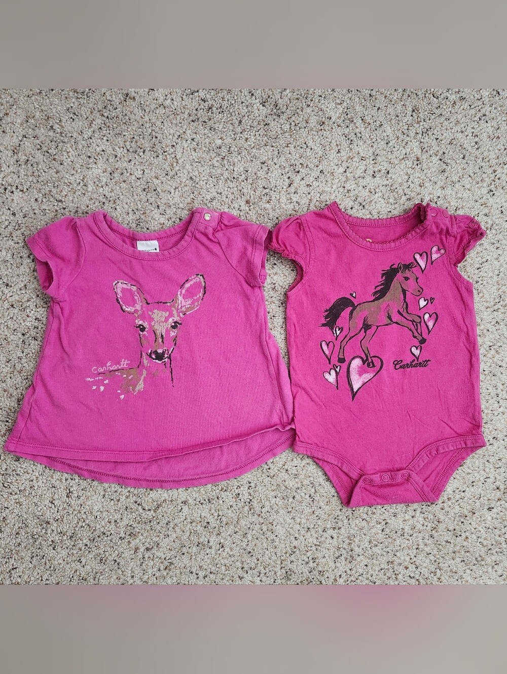 Carhartt Pink Shirt And Onesie